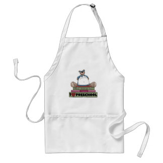 Bear I Love Preschool Tshirts and Gifts Standard Apron