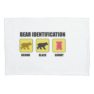 Bear Identification Funny Pillowcase