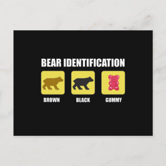 Bear Identification Funny Postcard