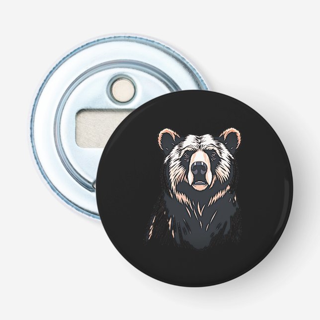Bear illustration bottle opener (Front)