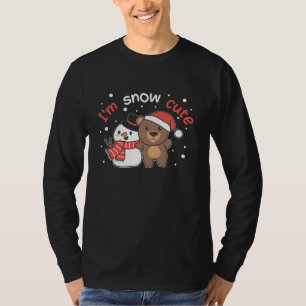 Bear I'm Snow Cute Snowman Snow Pun T-Shirt