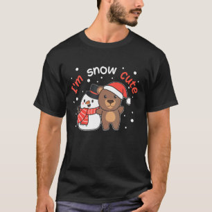 Bear I'm Snow Cute Snowman Snow Pun T-Shirt
