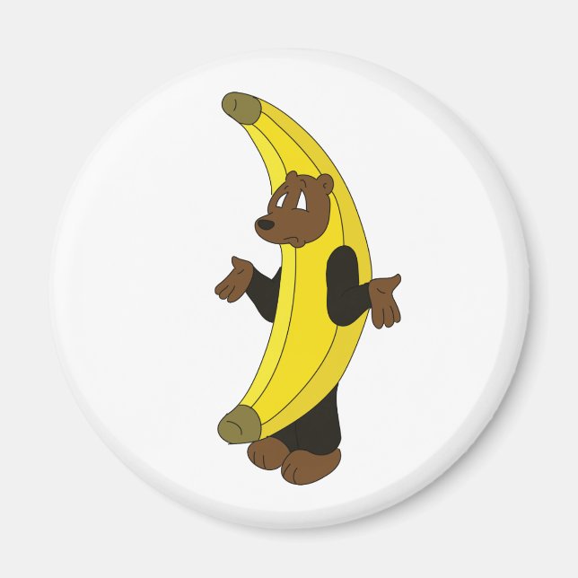 Bear in Banana Suit Magnet (Front)