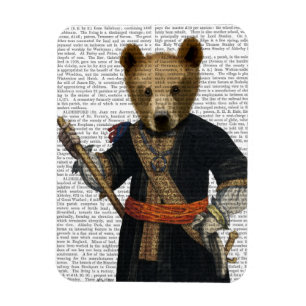 Bear in Blue Robes 2 Magnet