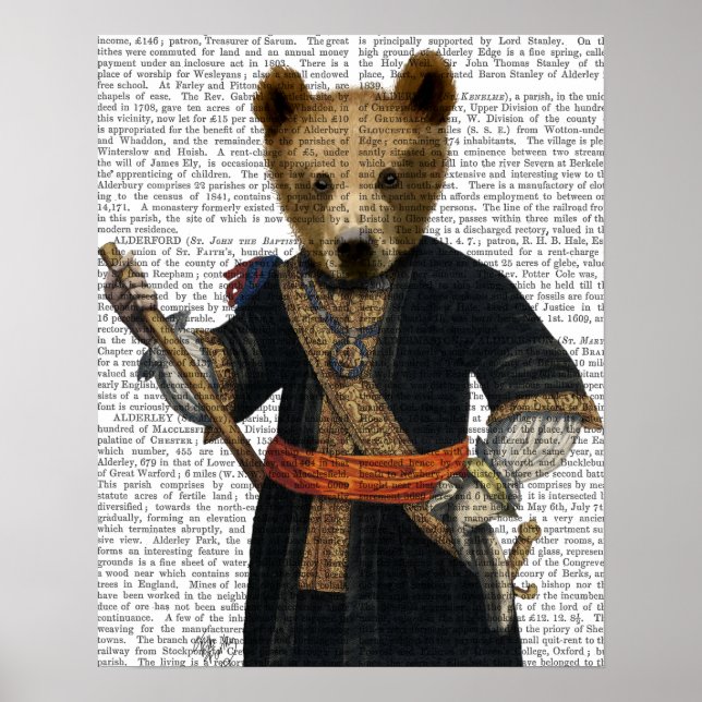 Bear in Blue Robes Poster (Front)