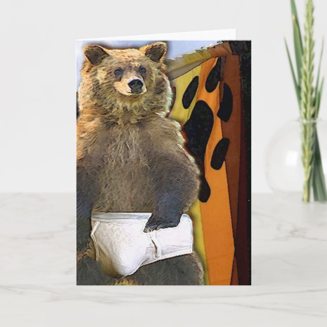 Bear In Briefs, Literally Card (Front)