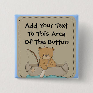 Bear in Canoe Button