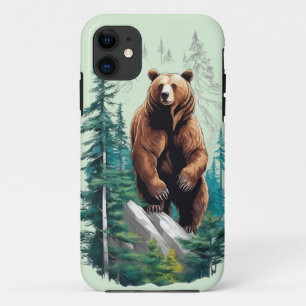 Bear in Forest Nature Lover Case-Mate iPhone Case
