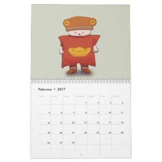 Bear-in-hat 2017 Calendar