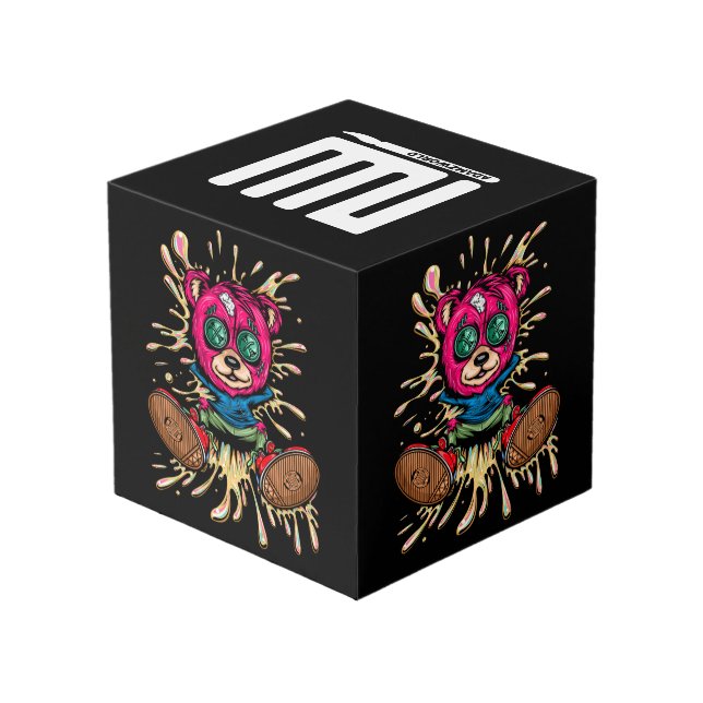 Bear In Honey Cube (Back Angled)