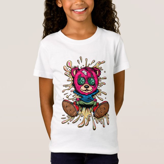 Bear In Honey T-Shirt (Front)