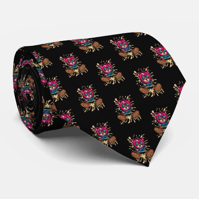 Bear In Honey Tie (Rolled)