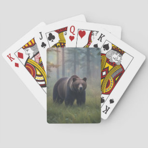 Bear in Magical Forest Playing Cards