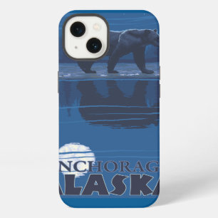 Bear in Moonlight - Anchorage, Alaska iPhone 13 Case