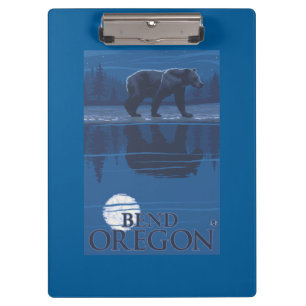 Bear in Moonlight - Bend, Oregon Clipboard