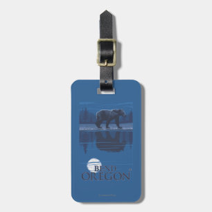 Bear in Moonlight - Bend, Oregon Luggage Tag