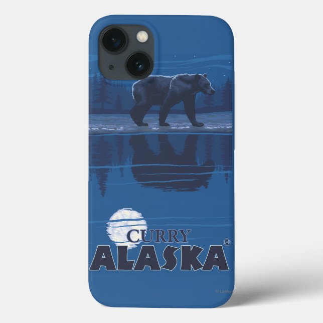 Bear in Moonlight - Curry, Alaska Case-Mate iPhone Case (Back)