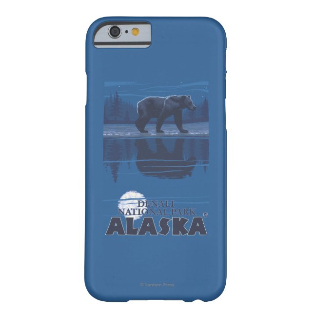 Bear in Moonlight - Denali National Park, Alaska Case-Mate iPhone Case (Back)