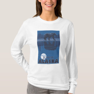 Bear in Moonlight - Juneau, Alaska T-Shirt