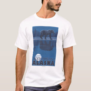 Bear in Moonlight - Ketchikan, Alaska T-Shirt