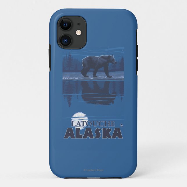 Bear in Moonlight - Latouche, Alaska Case-Mate iPhone Case (Back)