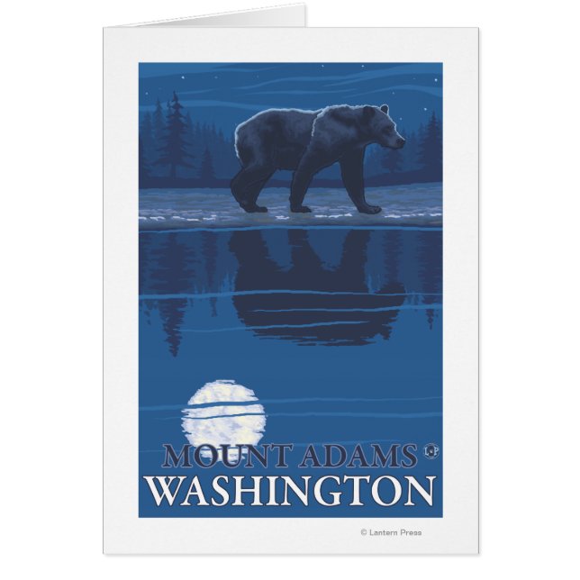 Bear in Moonlight - Mount Adams, Washington (Front)