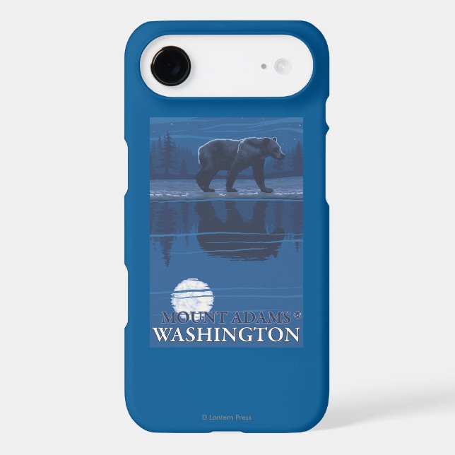 Bear in Moonlight - Mount Adams, Washington Case-Mate iPhone Case (Back)