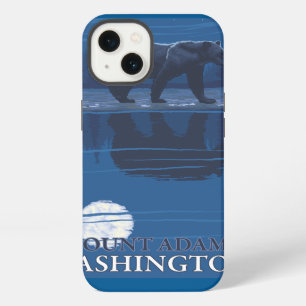 Bear in Moonlight - Mount Adams, Washington iPhone 13 Case