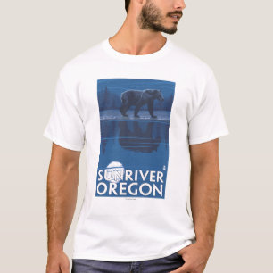 Bear in Moonlight - Sun River, Oregon T-Shirt