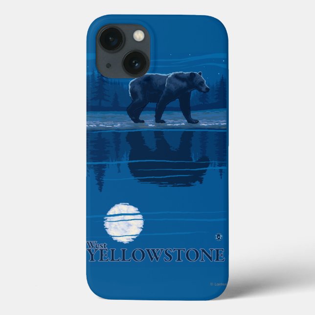 Bear in Moonlight - West Yellowstone, Montana Case-Mate iPhone Case (Back)