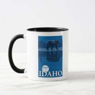 Bear in MoonlightIdahoVintage Travel Poster Mug