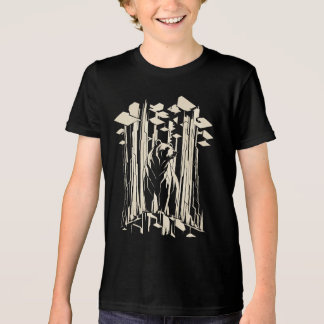 Bear in Redwood Forest Kids Tri-Blend Shirt
