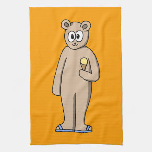 Bear in Summer. Tea Towel