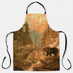 Bear in the Rocky Mountainsbear,brown,animal,grizz Apron