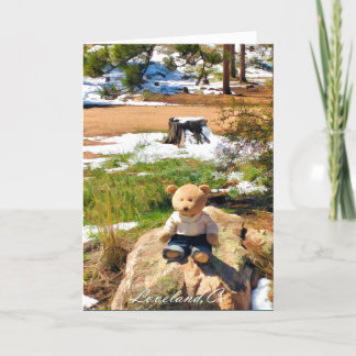 Bear In The Woods Funny Greeting Card