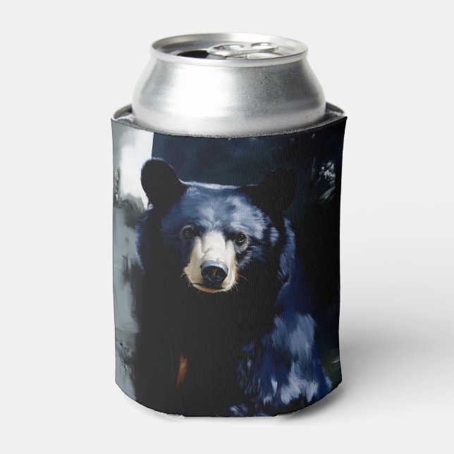 Bear in the Woods Portrait Can Cooler (Can Front)