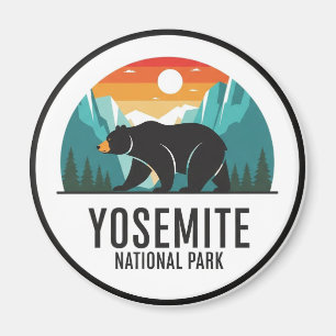 Bear in Yosemite National Park Half Dome Magnet