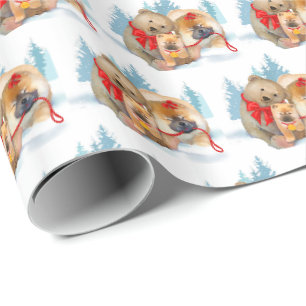BEAR-ING GIFTS- Chow and Teddybear gift wrap