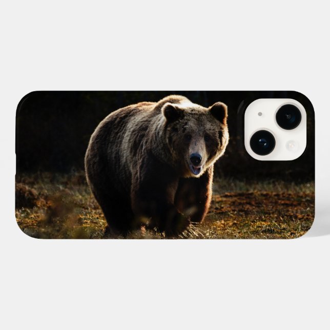 Bear iPhone 14 Case (Back (Horizontal))