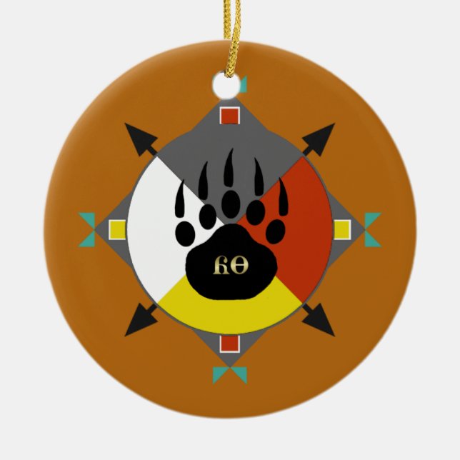 Bear Is My Brother Cherokee Ornament (Front)