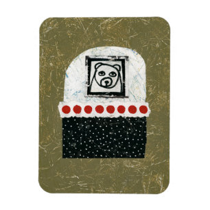 Bear Is Tired Refrigerator Magnet