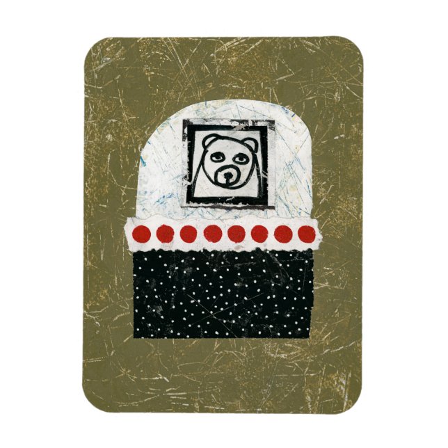 Bear Is Tired Refrigerator Magnet (Vertical)