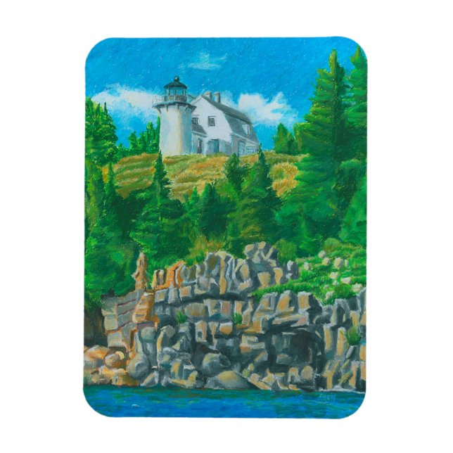 Bear Island Light Painting Flexible Magnet (Vertical)