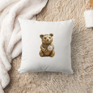 Bear jewellery with white pearl cushion
