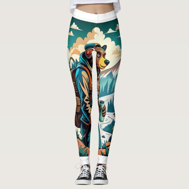 Bear Jungle  Leggings (Front)