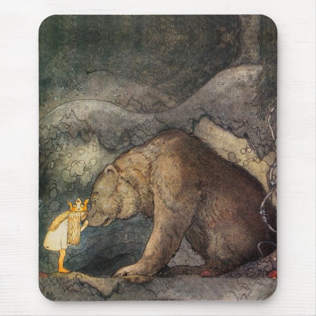 Bear Kiss Mouse Pad (Front)