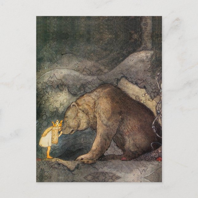 Bear Kiss Postcard (Front)