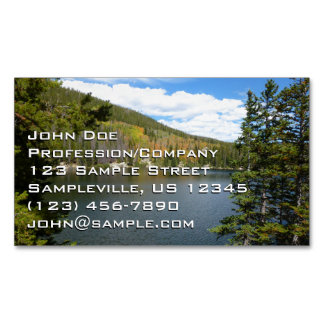 Bear Lake at Rocky Mountain National Park Magnetic Business Card