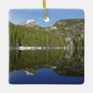 Bear Lake Reflection I Ceramic Ornament