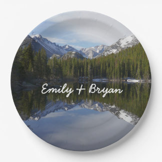 Bear Lake Reflection II Paper Plate
